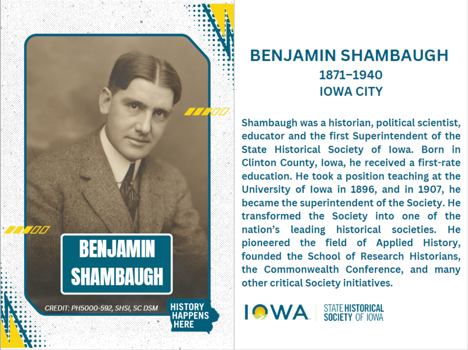 Benjamin Shambaugh, Bio and Picture