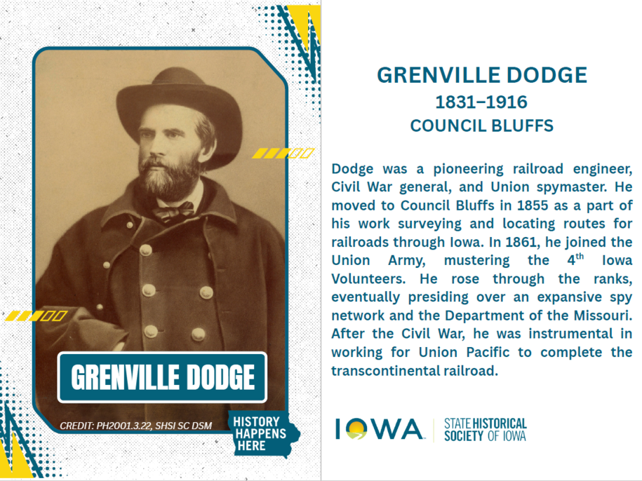 Grenville Dodge, Portrait and Biography