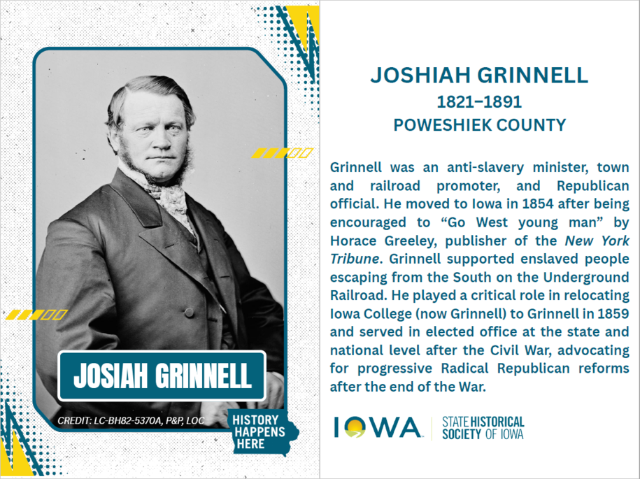 Josiah Grinnell, Bio and Picture