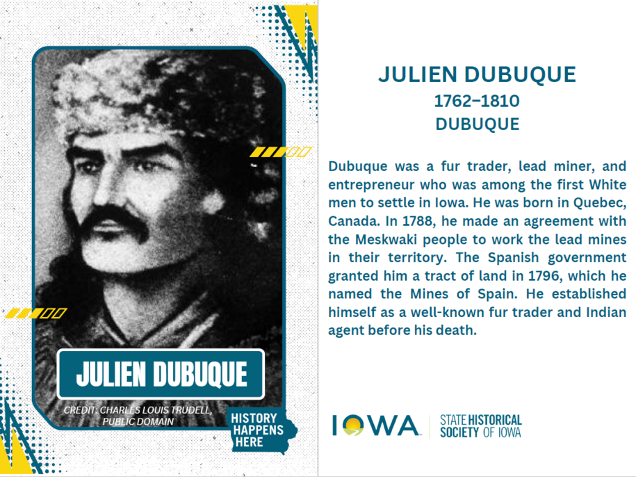 Julien Dubuque, Portrait and Biography